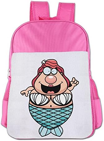 Ongshuquwe Cartoon-mermaid Leisure Children Cute Cartoon Schoolbag Pink