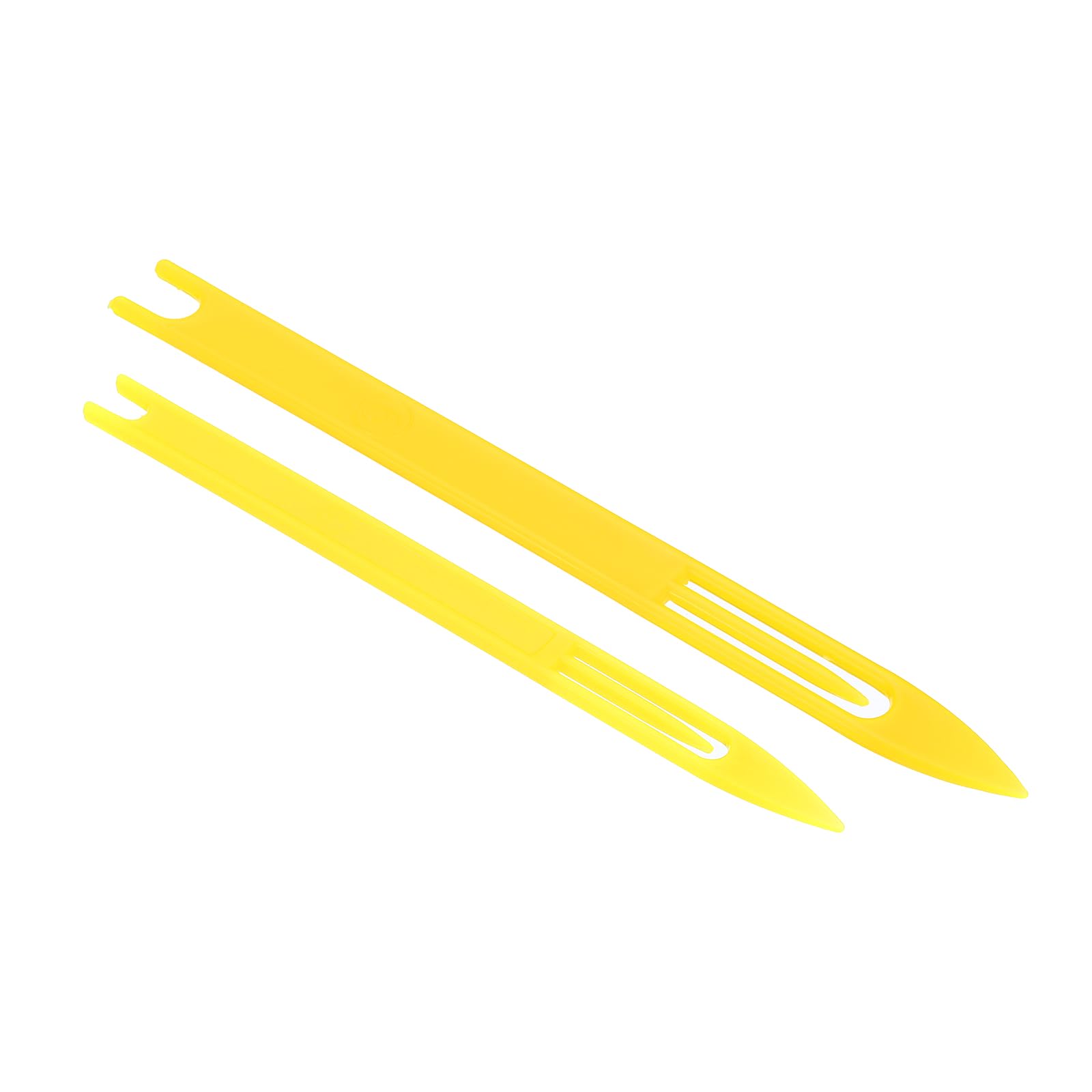 PATIKIL Fishing Net Repair Kit, 10 Pcs Plastic Fishing Net Sewing Needles 6#，3# Fishing Netting Needle Shuttles for Fishing Net Repairing, Yellow