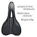 Cushion Gel Bicycle Bike Seat for Men - Comfortable Bike Saddle - Comfort for Road Racing,Mountain bike,Touring,Commuting,Triathlon,Indoor Cycling(Black)