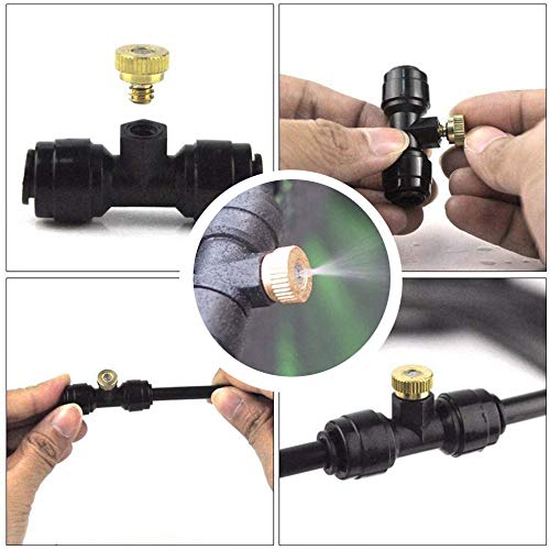 Bulpure Misting Cooling System with 20FT Mist System + 60W 5L / min