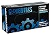 AMMEX Gloveworks Industrial Blue Nitrile Gloves, Box of 100, 5 mil, Size Medium, Latex Free, Powdered, Textured, Disposable, IN44100-BX