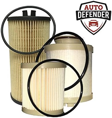 Auto Defender DF9667 PG5526-AD Fuel and Oil Filter Combo Pack for Ford 6.0L Diesel Engines (1 Fuel &amp; 1 Oil)