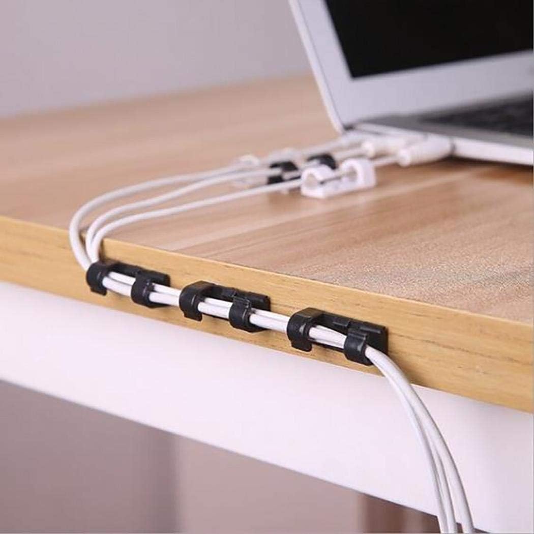 Lome123 Self-adhesive Wire Organizer Fixed Clamp Computer Data Cable Storage Finisher