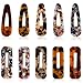Hair Clips Set 10 Pcs Acrylic Resin Hair Barrettes Fashion Sweet Geometric Alligator Hair Clip for Women and Ladies Hair Accessories for Party Birthday Valentines Day Gifts
