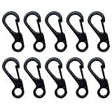 Euone 10PCS Mini Carabiner Keychain Mountaineering Spring Tactical Survival Equipment
