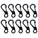 Euone 10PCS Mini Carabiner Keychain Mountaineering Spring Tactical Survival Equipment