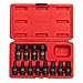Sunex 1814, 1/4 Inch Drive Universal Impact Socket Set, 12-Piece, Metric, 5mm - 15mm, Cr-Mo Steel, Radius Corner Design, Chamfered Opening, Dual Size Markings, Heavy Duty Storage Case primary
