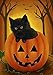 Halloween Kitten Black Cat Garden Flag Fall