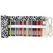Damero 72 Canvas Colored Pencils Wrap, Roll up Pen Holder Case with Zipper Pouch for Accessories, Cute and Multi-purpose (NO Pencil included)