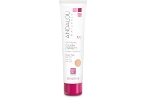 Andalou Naturals 1000 Roses CC Color + Correct Sheer Tan SPF 30, 2 fl. Oz., 59.1 ml (Pack of 1)