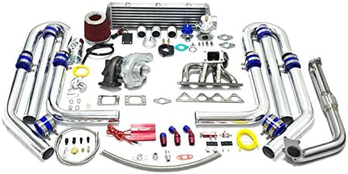 High Performance Upgrade T04E T3 18pc Turbo Kit - Honda B-Series Stainless Steel Manifold 38mm wastegate