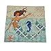 ME COO® Creative Cartoon Mediterranean Mermaid Printed Blend Square Hugging Pillow Cover Bedding Set Pillow case Wedding Kids Gift 18 Inches × 18 Inches 1Pcs (ME-BZ-130)