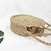 Straw Handbags for Women Beach Large Shoulder Summer Top Handle Crossbody Round Purse Ladies Woven Rattan Fashion Crochet Khaki without Buckle style 2