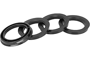 X AUTOHAUX 4pcs Plastic 72.6mm OD to 54.1mm ID Car Hub Centric Rings Wheel Bore Center Spacer Hub Rings Black