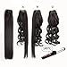 Lacer Ombre Remy Clip in Human Hair Extensions Afro Kinky Curly Clip 4B 4C Real Remy Natural Black Hair Extension Clip in Human Hair Two Tone T#1B/4 Dark Brown Color Full Head 18 Inch
