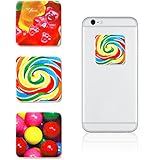 iDecoz Candy Microfiber Phone Screen Cleaner Sticker Pack for all Cell Phones and Cases / iPhone / Samsung / iPad Laptop Glasses & MORE! Personalize your device with the Cleaner You'll Never Lose!