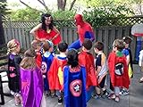 Superhero or Princess CAPE & MASK SET Kids Childrens Halloween Costume