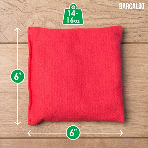 image for Barcaloo Weather Resistant Cornhole Bean Bags Set of 8 - Duck Cloth - 