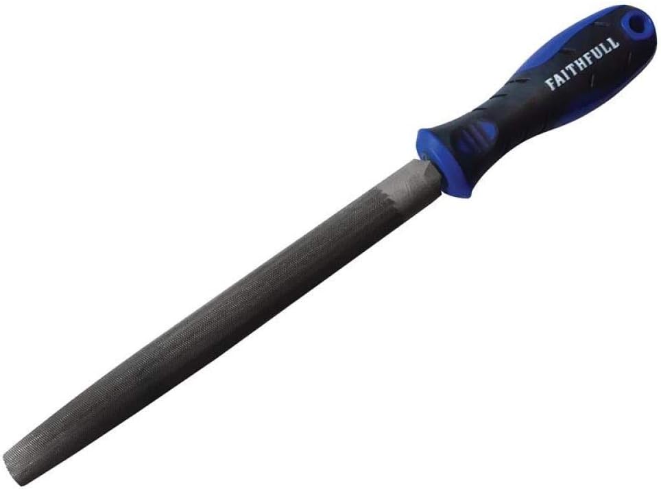 Faithfull FAIFIHRSC8 Engineers File Half Round Second Cut 200mm (8in), Others, 200mm x 20mm