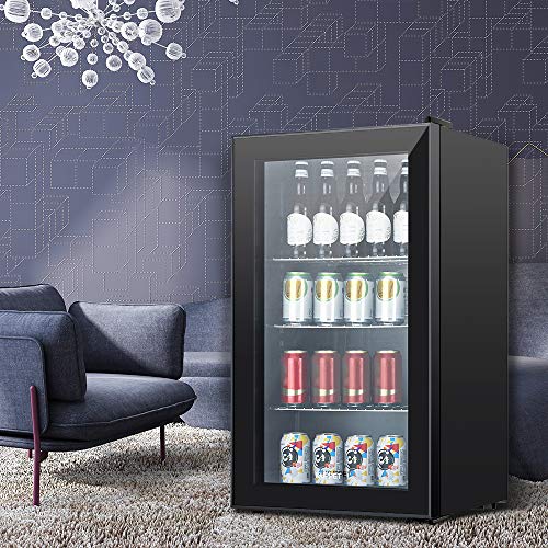 KUPPET 120 Can Beverage Refrigerator and Cooler Mini Fridge with