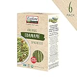 Explore Cuisine Organic Edamame Spaghetti (6 Pack) - 8 oz - High Protein, Gluten Free Pasta, Easy to Make - USDA Certified Organic, Vegan, Kosher, Non GMO - 24 Total Servings