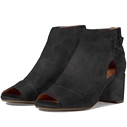 MOOMMO Women Open Toe Booties Sandals Heel Black