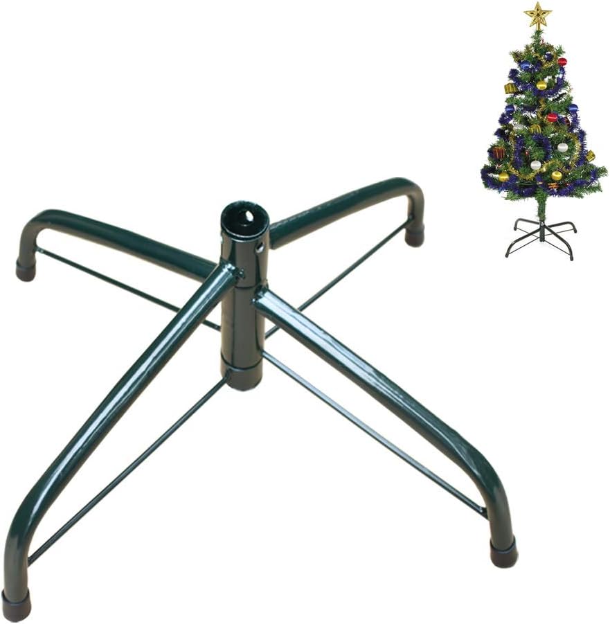 Tree Stands - Christmas Tree Stand Heavy Duty Folding Artificial Christmas Tree Stand, for 4 to 6 Foot Trees, Fits 0.86-1.25 Inch Pole