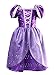 Little Girls Princess Rapunzel Dress Costume (Purple, 110cm for 3 Years)