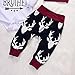 3PCs Baby Boys Little Brother Arrows Romper+Long Deer Pant+Hat Outfits Set (White, 0-6Months)