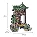 Saim Aquarium Decorations Resin Ancient House Betta Shrimp Hideout Décor Fish Tank Landscape Ornament