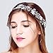 FAYBOX Bridal Vintage Crystal Pearl Hairbands Wedding Hair Accessories Silver
