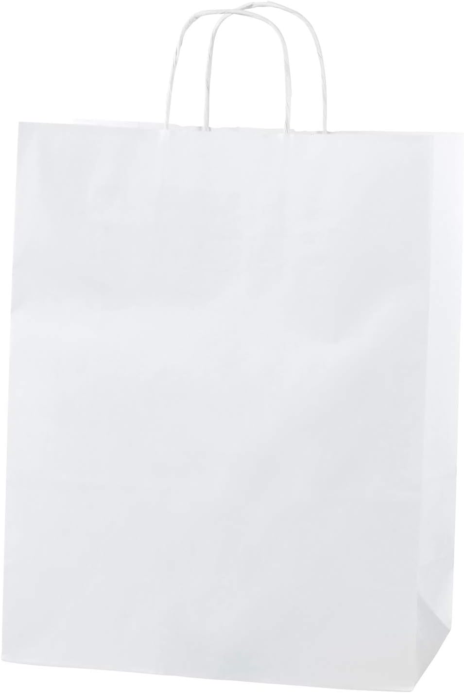 Thepaperbagstore 30 White Paper Carrier Bags With Strong Twisted