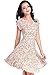 v28 Women Crossover V-neck short sleeve Polka dot pleated floral summer Dress