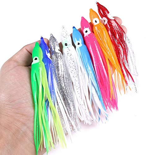 Mifive 15Pcs / Lot Angelk?Der 12CM Fishing Jigging K?Der Sea Fishing Squid Jigs Soft Bait – Bild 4