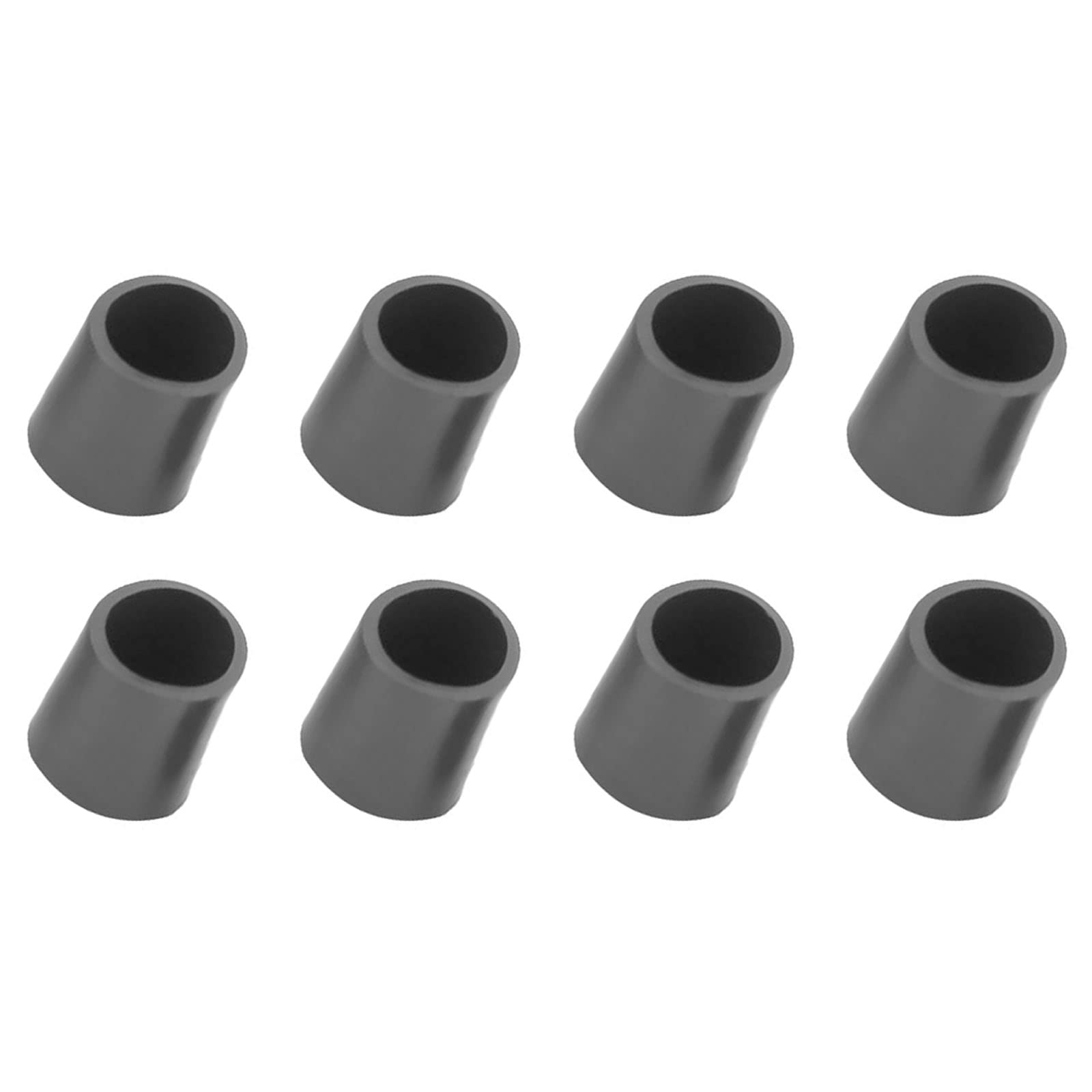 METALLIXITY Chair Leg End Cover (14mm Dia) 8Pcs, Rubber Furniture Feet Caps Floor Protector - for Sofa Table Patio Chairs, Black
