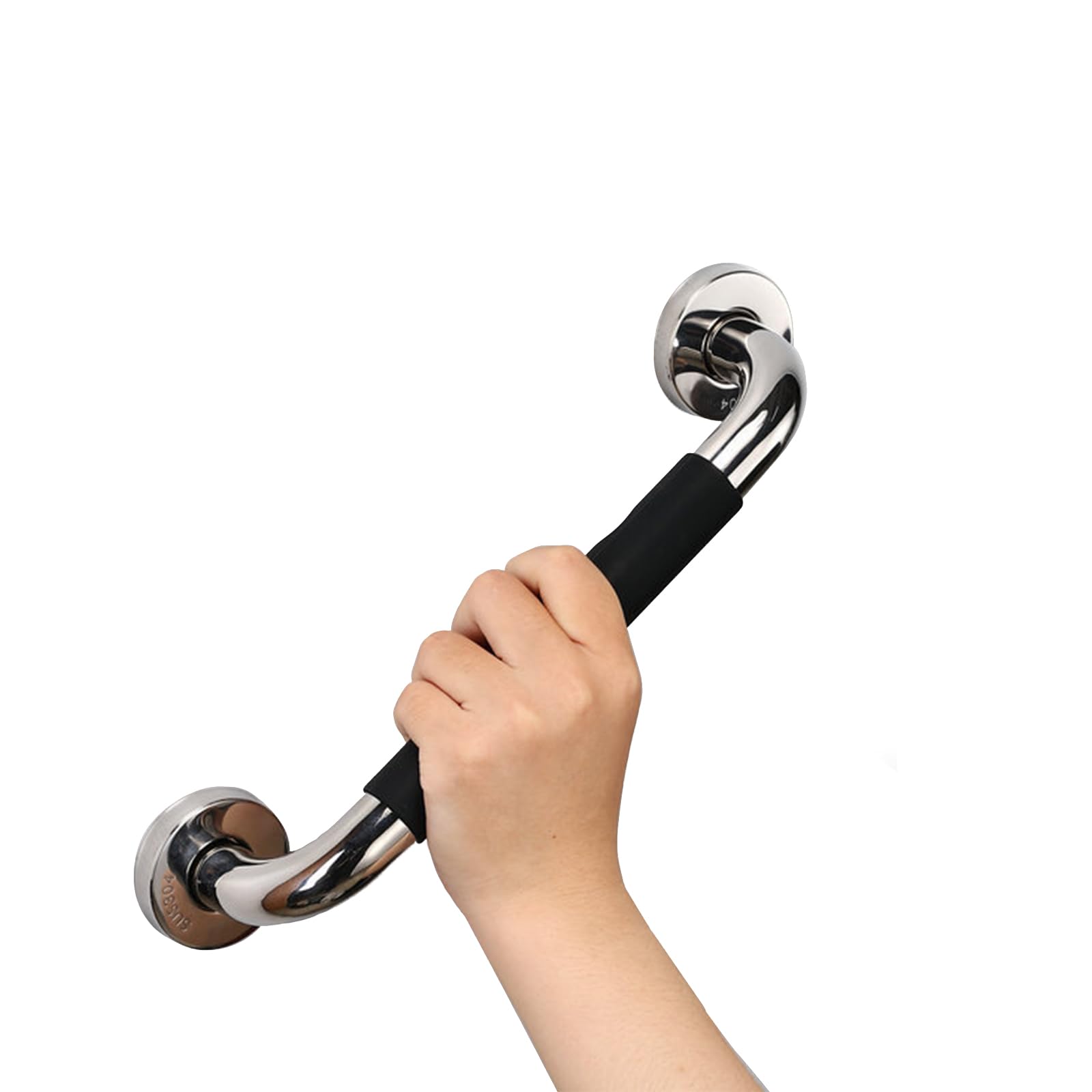 Bathroom Grab Rail Non-Slip Handrail Stainless Steel with Silicone Anti-Slip Stair Handrail Grab Bar Safety Shower Handle Rail Support for Injury Disabled Elderly Auxiliary Supplies(30cm)