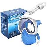bedee Masque de Plongée, Masque Snorkeling Plein Visage Pliable Respiration Libr