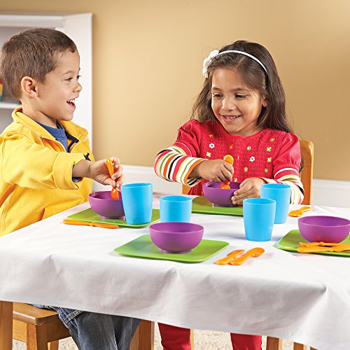 Learning Resources New Sprouts Serve It! Dish Set, 24 Pieces