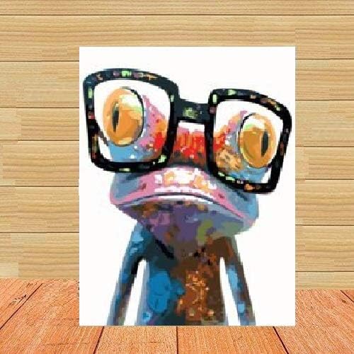 [with Wooden Frame]HOS DIY Oil Painting Paint by Number Hand Paintworks 16X20 Inches (FPBN6)