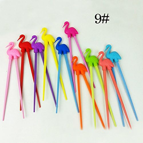 1 pair Baby Kids Colorful Child Cartoon Beginner Easy Use Fun Learning Training Helper Chopsticks 2017 STYLE I