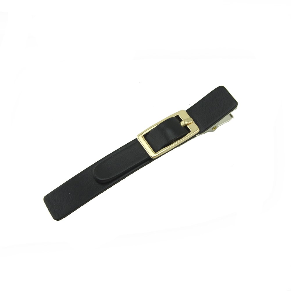 Meilliwish Leather Alligator Hair Clip (A63)(Black)