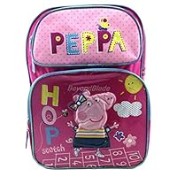 Peppa Pig Pink Backpack School Book Bag Backpack 16" for Kids