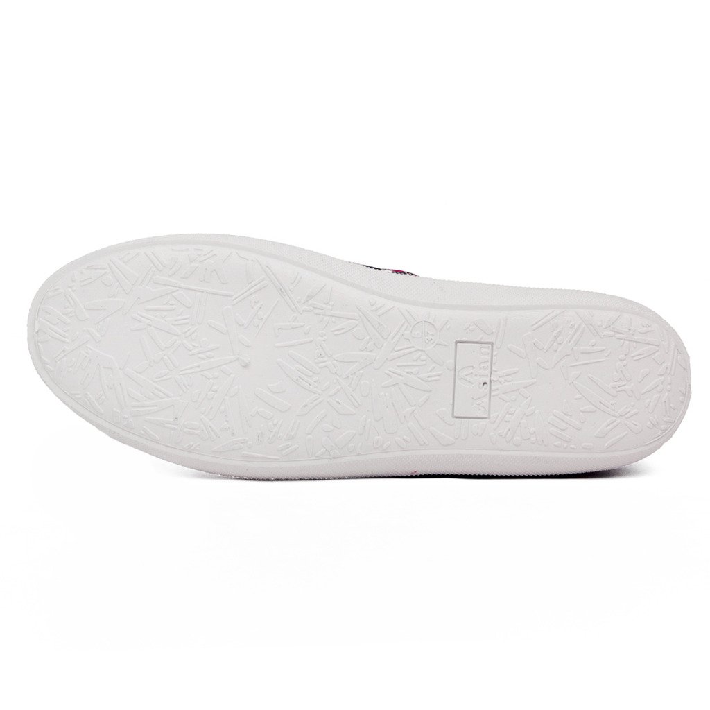 asian shoes lr-99 floural blue canvas women shoes