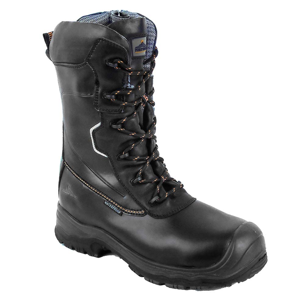 Portwest Portwest Compositelite Traction 10 inch (25cm) Safety Boot S3 HRO CI WR, Size: 43, Colour: Black, FD01BKR43
