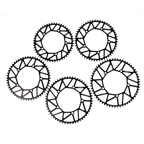 HeavenSense Bike Cycling Bicycle Hollow Chainring Single Crank Wheel Folding Bike Crankwheel Crankset BCD 130MM 5 Holes Crankset 50T / 52T / 54T / 56T / 58T