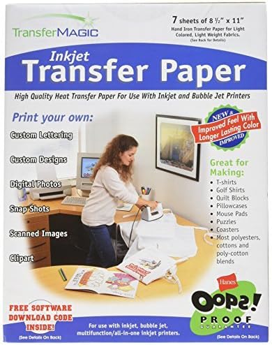 Transfer Magic 8.5 x 11-inch Ink Jet Transfer Paper by Transfer Magic