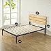 ZINUS Paul Metal and Bamboo Platform Bed Frame, Wood Slat Support, No Box Spring Needed, Easy Assembly, Twin