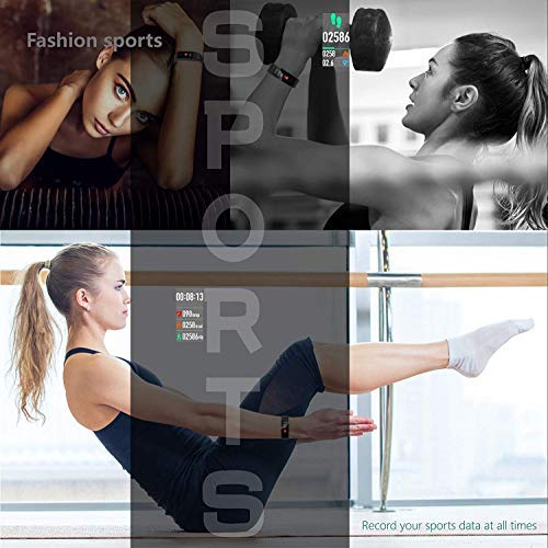 Fitness Tracker Heart Rate Monitor-Smart Activity Tracker with Sleep Monitor, Waterproof Smart Fitness Band with Step Counter, Calorie Counter, Pedometer Watch,Blood Pressure for Women, and Men
