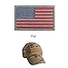 2 pieces Tactical USA Flag Patch -Subdued Silver- American Flag Embroidered Red Border US United States of America Military Uniform Emblem Patches