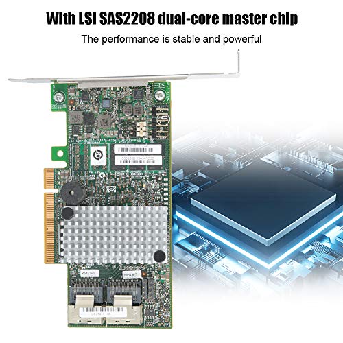fo sa 512MB DDRIII 1333MHz Disk Array Card, SAS2208 Dual-core Master Chip 8 SATA+SAS Port 6Gb / s Cache Controller Card Support OCE/RLM